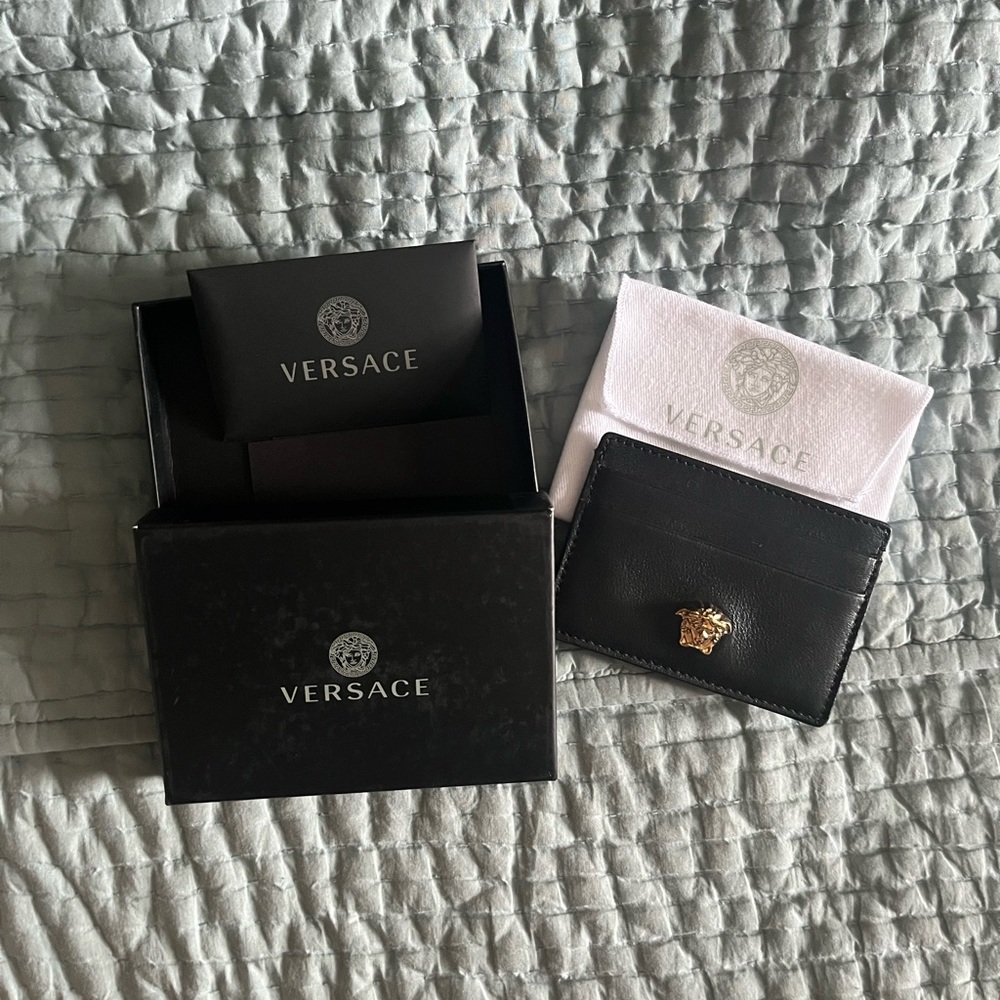 Versace black card wallet
